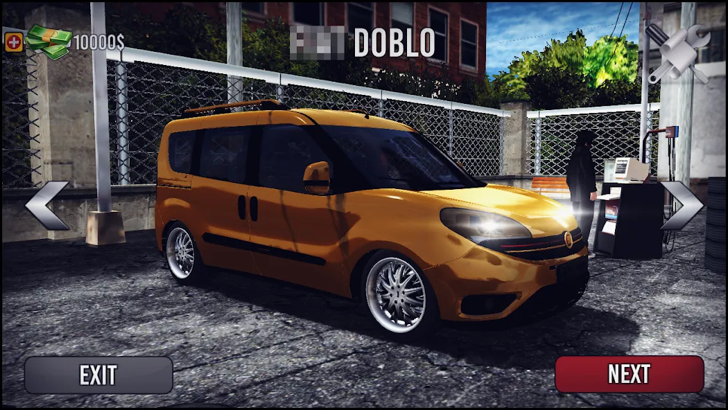 Doblo Drift Simulator (Добло Дрифт Симулятор) [МОД Unlocked] APK Android Screenshot 1