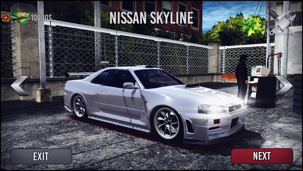 Skyline Drift Simulator (Скайлайн Дрифт Симулятор) [МОД Бесконечные монеты] APK Android Screenshot 2