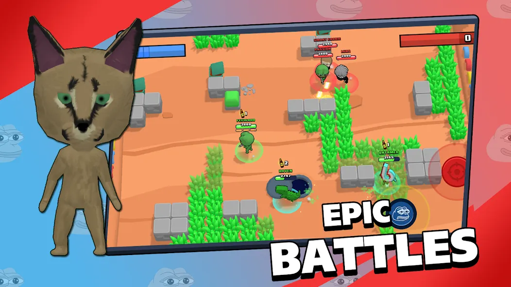 Brawl Memes - Meme Battle (Броул Мимс) [МОД Меню] APK Android Screenshot 1
