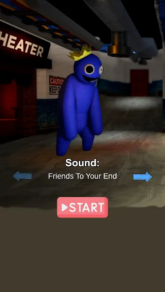 FNF Rainbov Blue Mod Test (ФНФ Радуга Синий Мод Тест) [МОД Меню] APK Android Screenshot 1