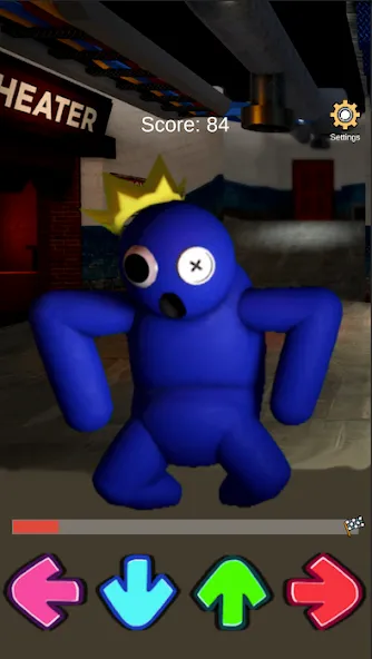 FNF Rainbov Blue Mod Test (ФНФ Радуга Синий Мод Тест) [МОД Меню] APK Android Screenshot 3