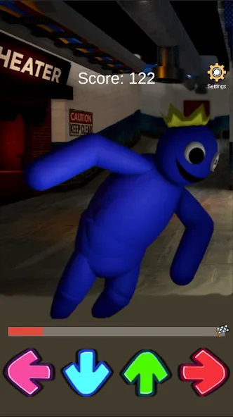 FNF Rainbov Blue Mod Test (ФНФ Радуга Синий Мод Тест) [МОД Меню] APK Android Screenshot 5