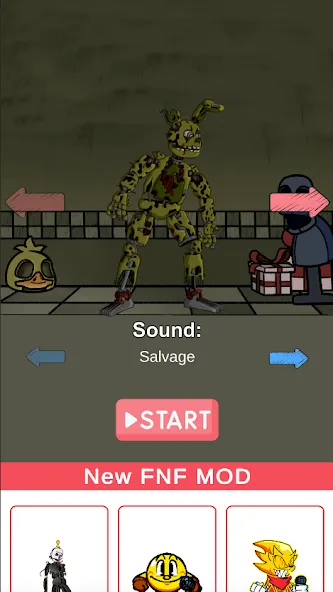 FNF Springtrap Mod Test (Мод Тест) [МОД Меню] APK Android Screenshot 1
