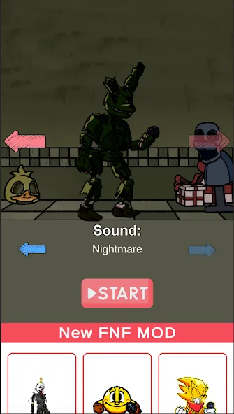 FNF Springtrap Mod Test (Мод Тест) [МОД Меню] APK Android Screenshot 2