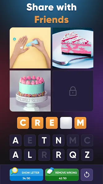 4 Pics 1 Word: Guessing Games [МОД Mega Pack] APK Android Screenshot 3