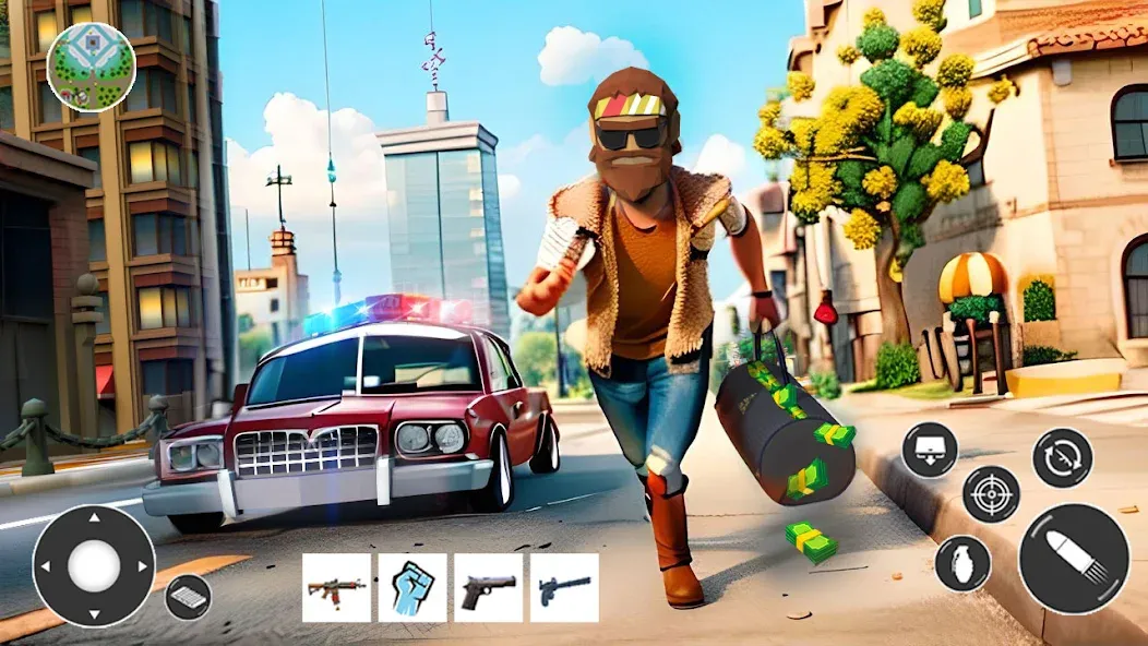 Gangster Car Theft Games (Гангстерская автомобильная война игр) [МОД Все открыто] APK Android Screenshot 3