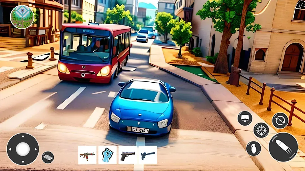 Gangster Car Theft Games (Гангстерская автомобильная война игр) [МОД Все открыто] APK Android Screenshot 5