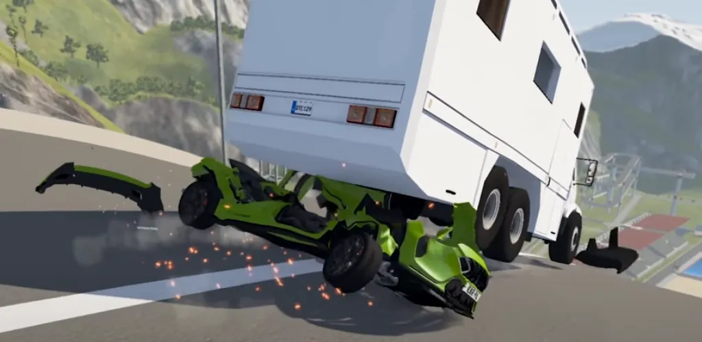 Realistic Car Crash Simulator [МОД Mega Pack] APK Android Screenshot 3