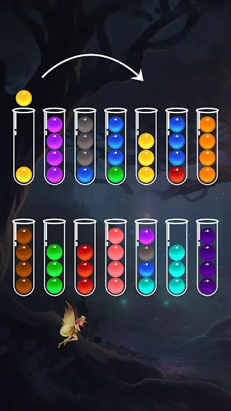Ball Sort - Color Puzzle Game (Болл Сорт) [МОД Mega Pack] APK Android Screenshot 1