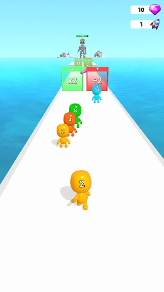 Man Runner 2048: Run and Merge (Мэн Раннер 2048) [МОД Premium] APK Android Screenshot 1