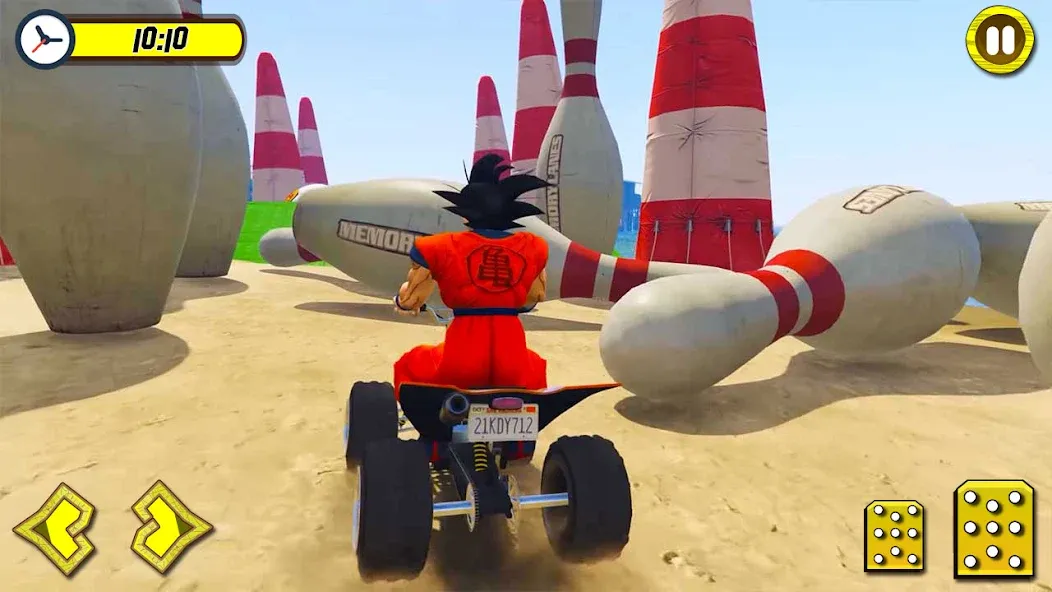 ATV Quads Bike Stunt Racing 3D (Квадроциклы Супергерои Гонки) [МОД Много денег] APK Android Screenshot 3
