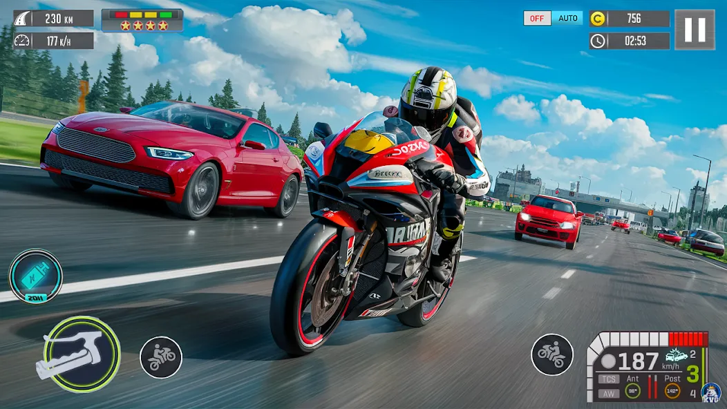 Moto Racing 3d Motorcycle Game (Дерт Байк Рейсинг 3Д) [МОД Бесконечные монеты] APK Android Screenshot 1