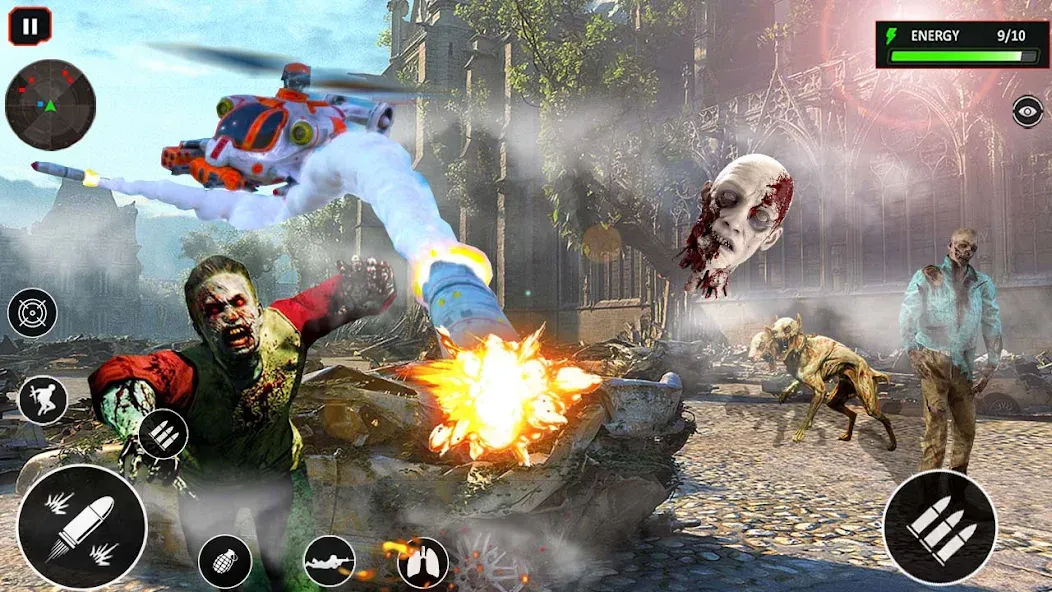 Sniper Zombie Shooting (Зомби стреляющая оффлайн игра) [МОД Бесконечные монеты] APK Android Screenshot 2