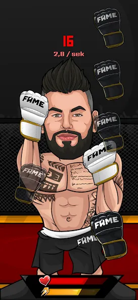 FAME MMA APP (ФЕЙМ ММА АПП) [МОД Бесконечные монеты] APK Android Screenshot 3