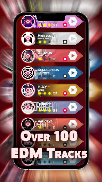 Dash'n'Beat - EDM Rhythm game [МОД Unlocked] APK Android Screenshot 5