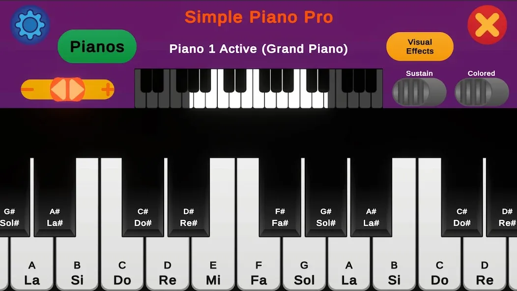 Simple Piano Pro (Симпл Пиано Про) [МОД Бесконечные монеты] APK Android Screenshot 1