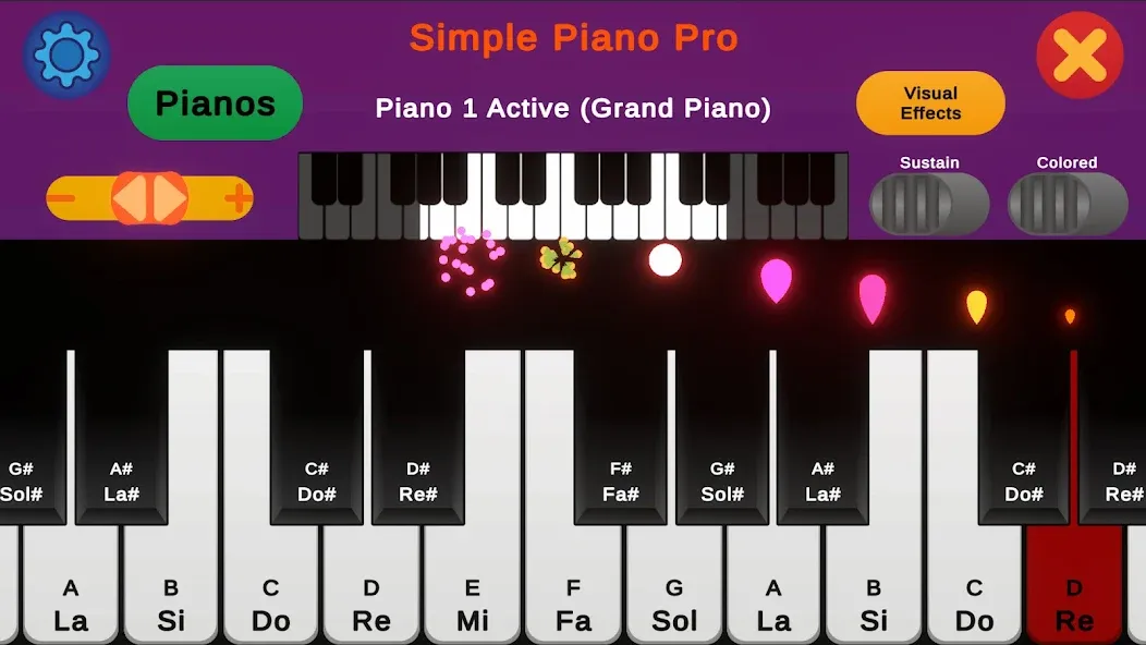 Simple Piano Pro (Симпл Пиано Про) [МОД Бесконечные монеты] APK Android Screenshot 2