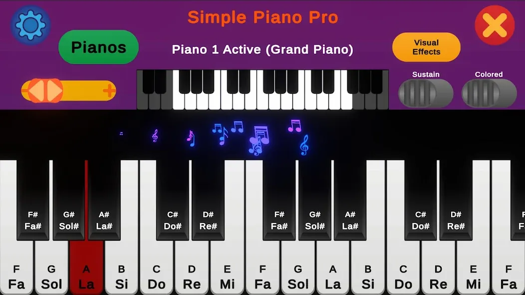 Simple Piano Pro (Симпл Пиано Про) [МОД Бесконечные монеты] APK Android Screenshot 3