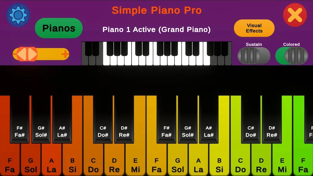 Simple Piano Pro (Симпл Пиано Про) [МОД Бесконечные монеты] APK Android Screenshot 4