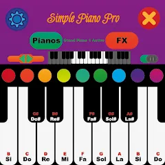 Simple Piano Pro (Симпл Пиано Про) [МОД Бесконечные монеты] APK Android