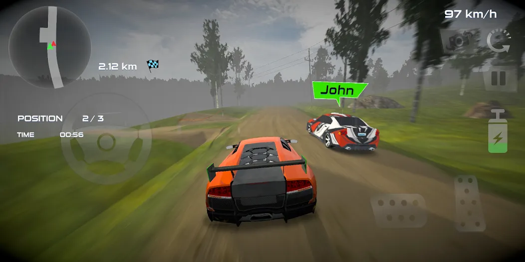 Rally Car : Extreme Fury Race (Ралли Кар) [МОД Много денег] APK Android Screenshot 2