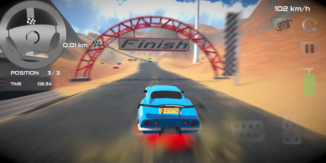 Rally Car : Extreme Fury Race (Ралли Кар) [МОД Много денег] APK Android Screenshot 4