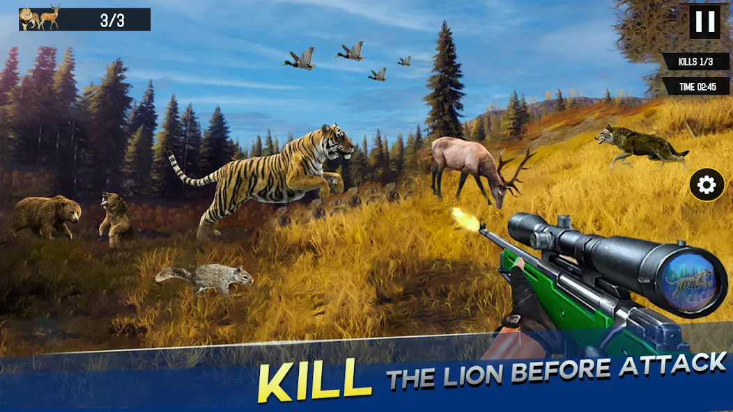 Sniper Animal Deer Hunter Game (Снайперские игры на животных) [МОД Mega Pack] APK Android Screenshot 3