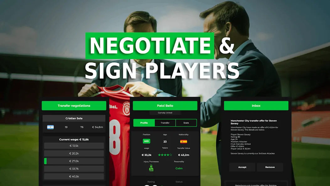 Club Boss - Soccer Game (Клуб Босс) [МОД Unlocked] APK Android Screenshot 2