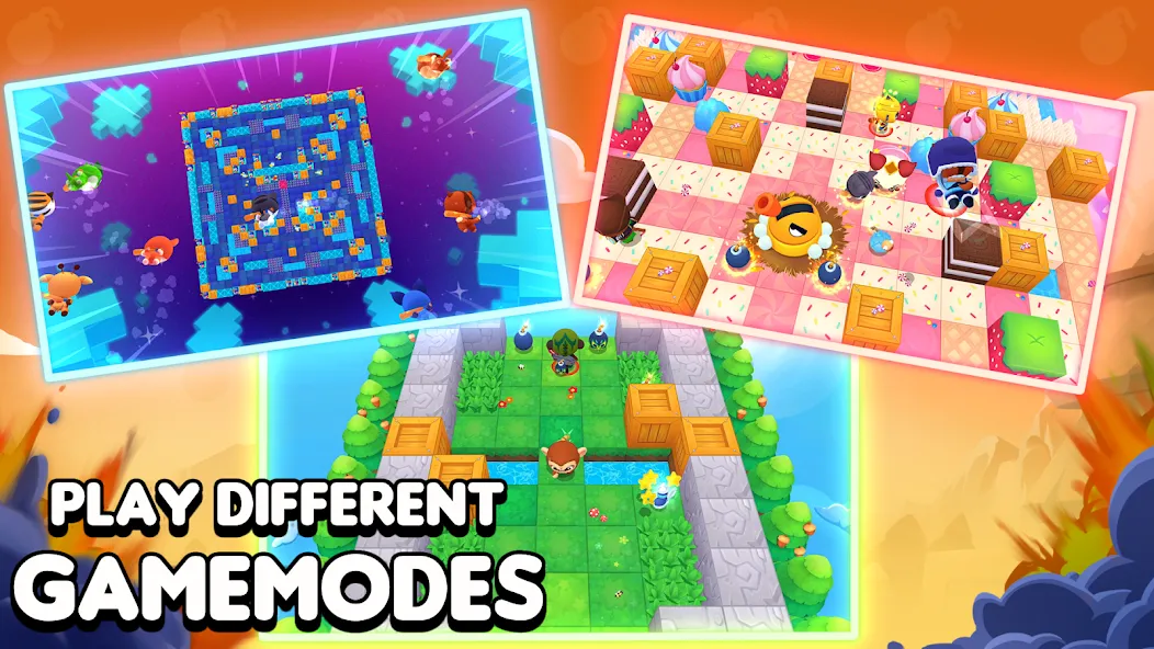 Bombergrounds: Reborn (Бомберграундс) [МОД Unlocked] APK Android Screenshot 2