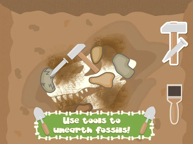 Dino Fossil Dig - Jurassic Adv (Дино Фоссил Диг) [МОД Бесконечные монеты] APK Android Screenshot 3