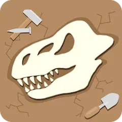 Dino Fossil Dig - Jurassic Adv (Дино Фоссил Диг) [МОД Бесконечные монеты] APK Android