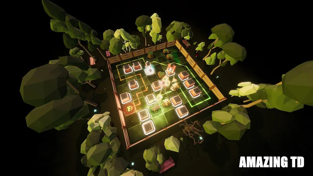 AMazing TD: Towers & Mazes (Эмэйзинг ТД) [МОД Unlocked] APK Android Screenshot 1