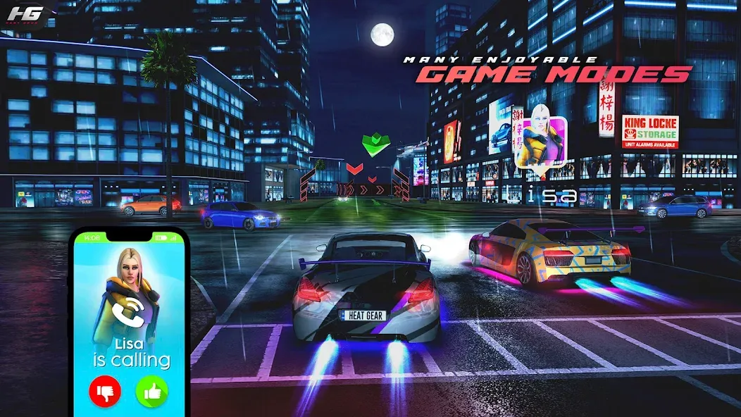 Heat Gear - Race & Drift World (Хит Гир) [МОД Mega Pack] APK Android Screenshot 2