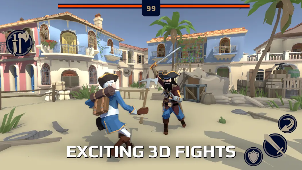 Slash Polygon: Medieval PVP (Слэш Полигон Онлайн ПВП арена) [МОД Много денег] APK Android Screenshot 2