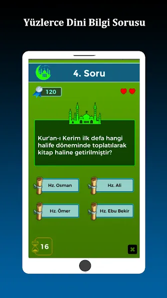 İslami Bilgi Yarışması [МОД Меню] APK Android Screenshot 2