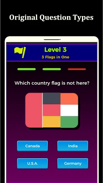 World Flags Quiz Game (Ворлд Флагс Квиз Гейм) [МОД Unlocked] APK Android Screenshot 1