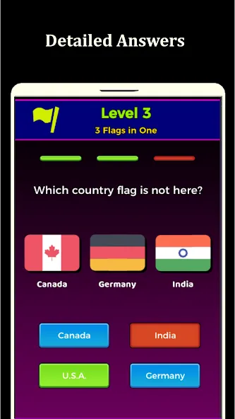 World Flags Quiz Game (Ворлд Флагс Квиз Гейм) [МОД Unlocked] APK Android Screenshot 2