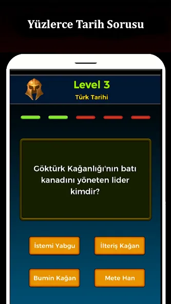 Tarih Bilgi Yarışması [МОД Mega Pack] APK Android Screenshot 1