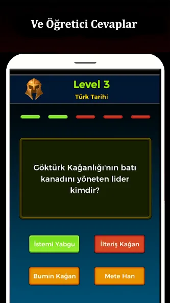 Tarih Bilgi Yarışması [МОД Mega Pack] APK Android Screenshot 2