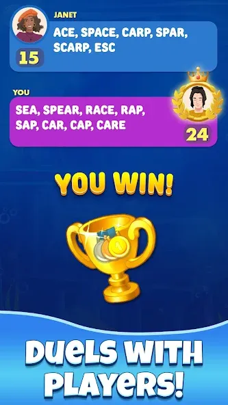 Gold for words: anagram games [МОД Premium] APK Android Screenshot 2