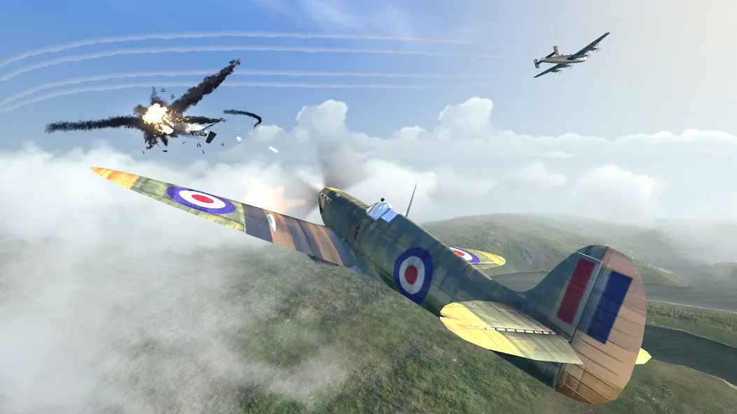 Warplanes: WW2 Dogfight (Варплейнс) [МОД Все открыто] APK Android Screenshot 1