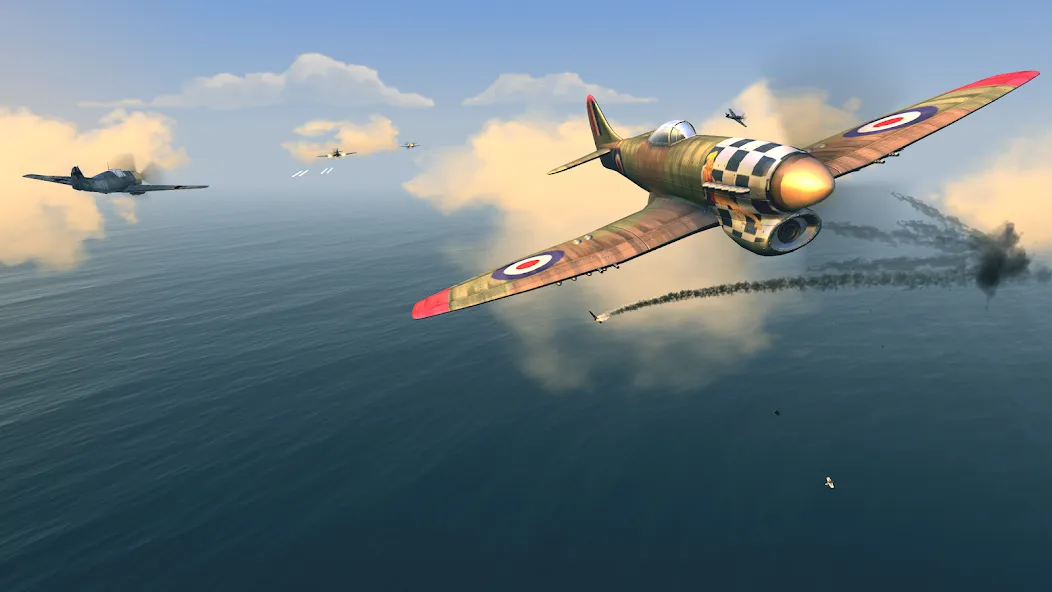 Warplanes: WW2 Dogfight (Варплейнс) [МОД Все открыто] APK Android Screenshot 4