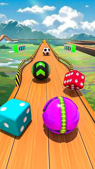 Rolling Ball Game Hop Ball Run (Гоинг Боллс Гейм) [МОД Бесконечные монеты] APK Android Screenshot 2