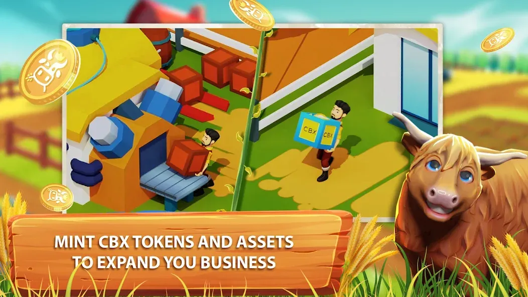 CropBytes: A Crypto Farm Game (КропБайтс) [МОД Бесконечные монеты] APK Android Screenshot 3