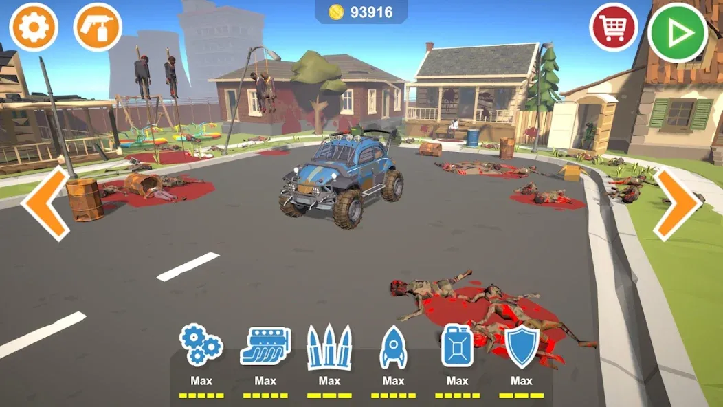 Zombie Cars Crush: Racing Die (Зомби Карс) [МОД Все открыто] APK Android Screenshot 1