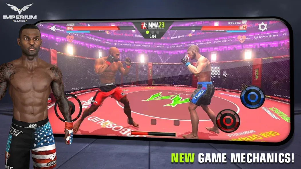 MMA - Fighting Clash 23 (смешанные боевые искусства) [МОД Много денег] APK Android Screenshot 1