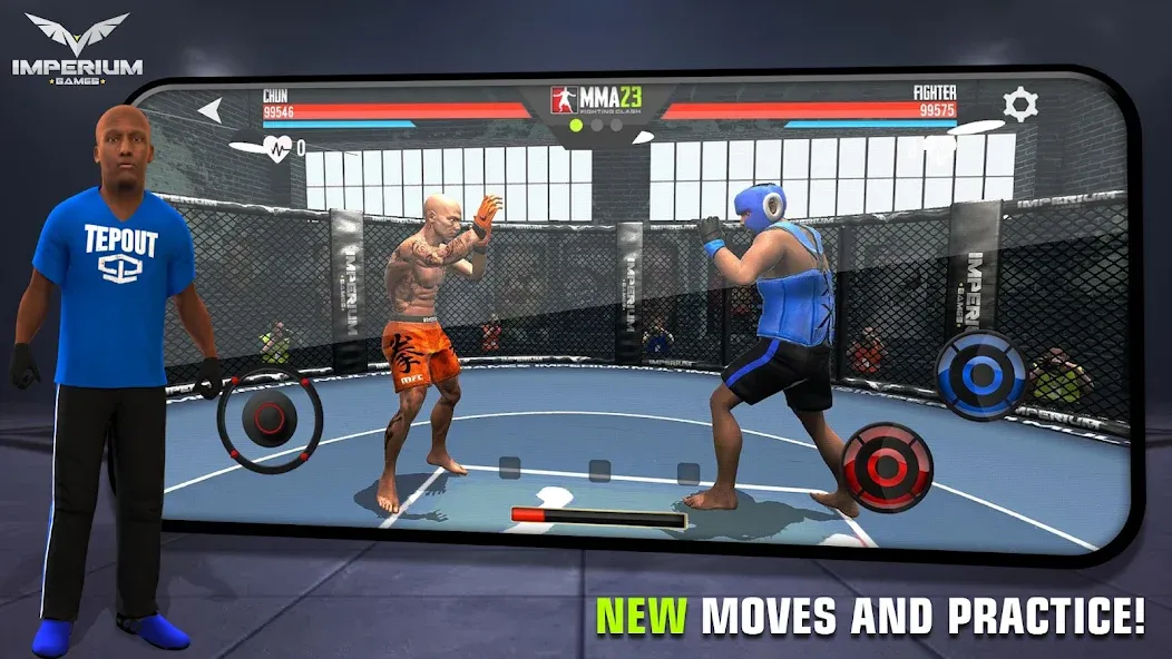 MMA - Fighting Clash 23 (смешанные боевые искусства) [МОД Много денег] APK Android Screenshot 3