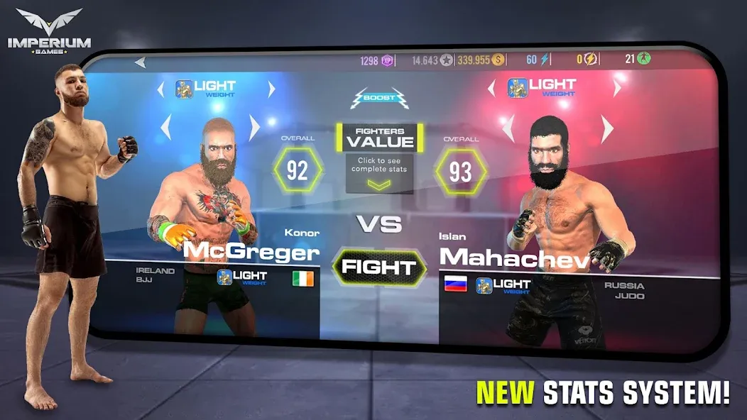 MMA - Fighting Clash 23 (смешанные боевые искусства) [МОД Много денег] APK Android Screenshot 5