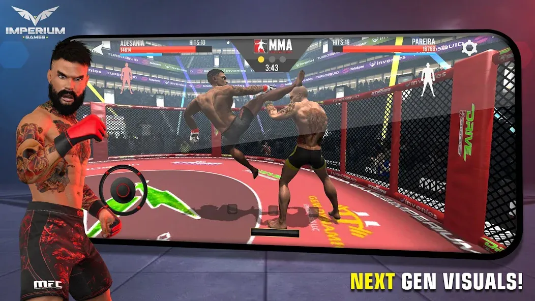 MMA Fighting Clash (ММА Файтинг Клэш) [МОД Бесконечные монеты] APK Android Screenshot 1