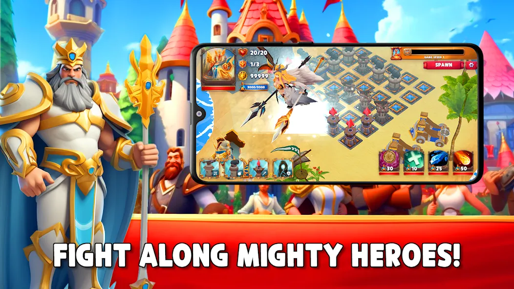 Gaiarus: TD Battles & Heroes [МОД Premium] APK Android Screenshot 3